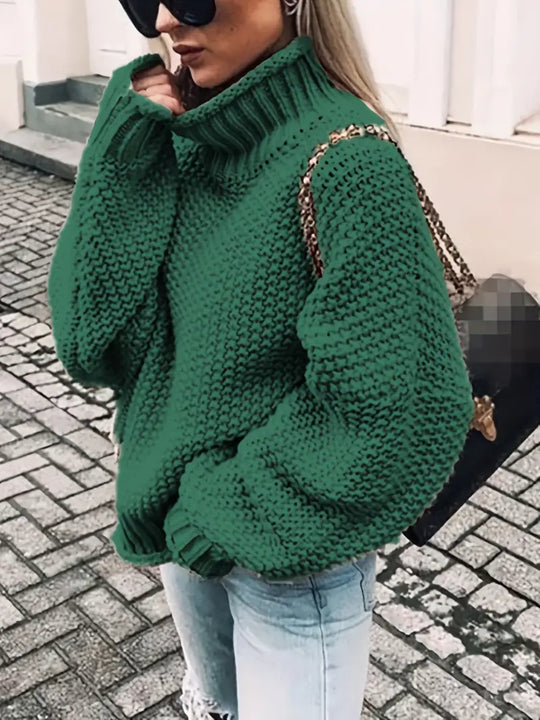 EB | Einfarbiger Rollkragenpullover