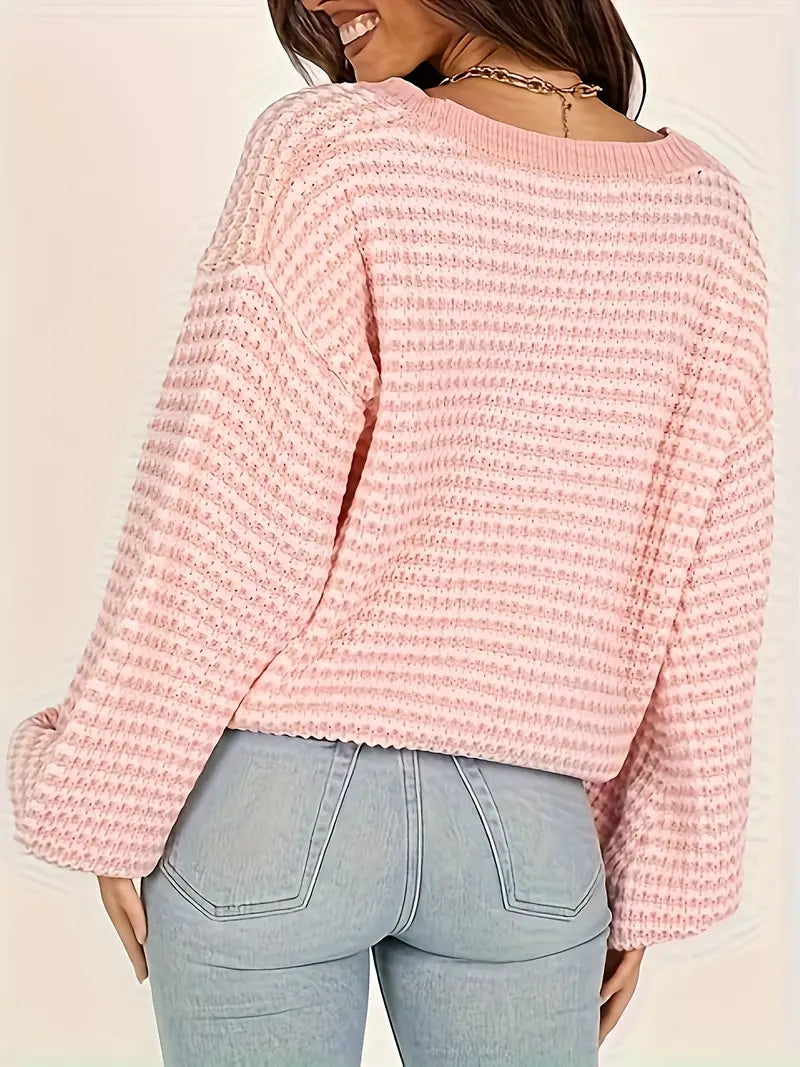 EB | Strickpullover mit Überschnittenen Schultern