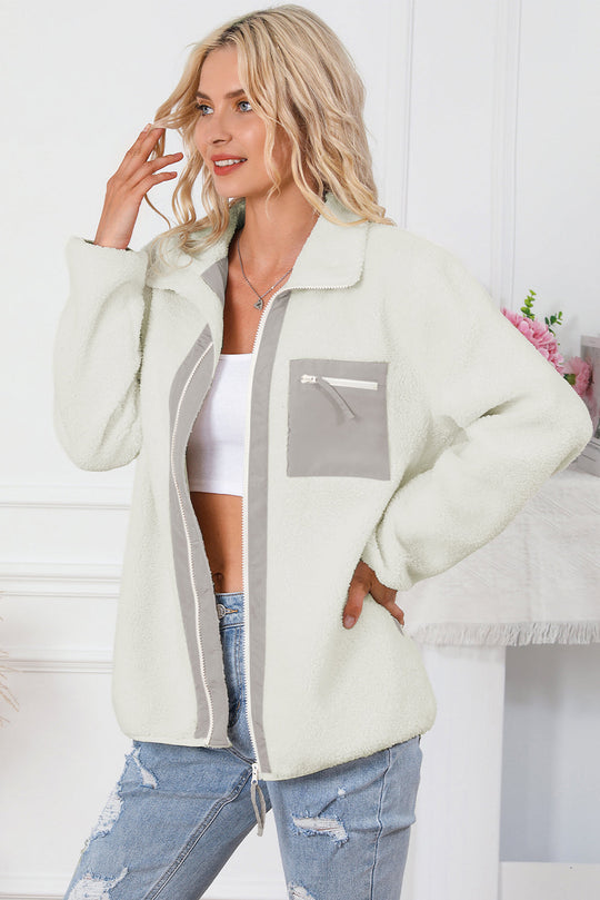 EB | Weiche Fleecejacke mit Reißverschluss Praktisch und Warm Perfekt für Den Alltag