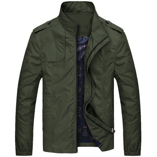 EB | Freizeitjacke Slim Fit - Winddichte Übergangsjacke mit Stehkragen und Taschen, Modernes Design für Alltag und Outdoor