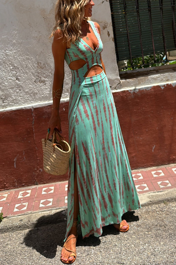 EB | Stretchkleid mit Ausschnitt und Schlitz