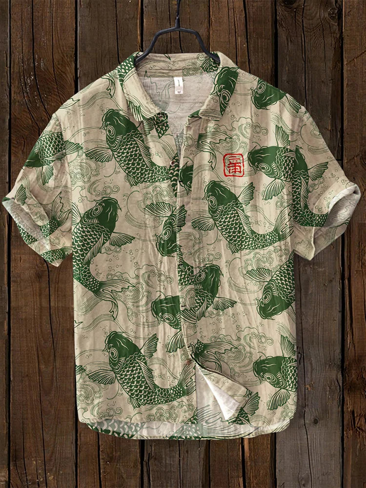 EB | Vintage Fisch Japanische Kunst Shirt