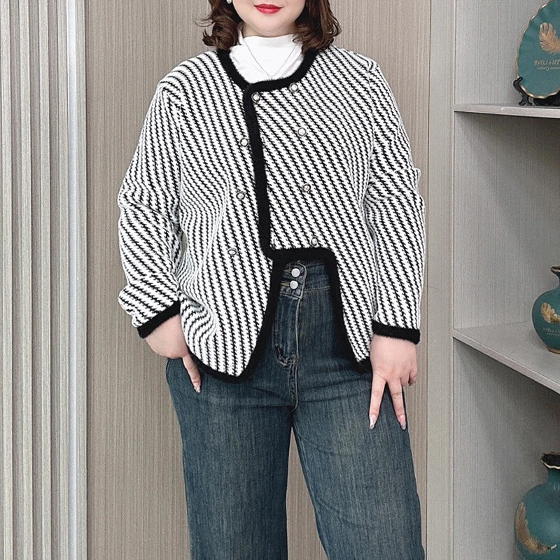 EB | Elegante Bouclé-Jacke Damen