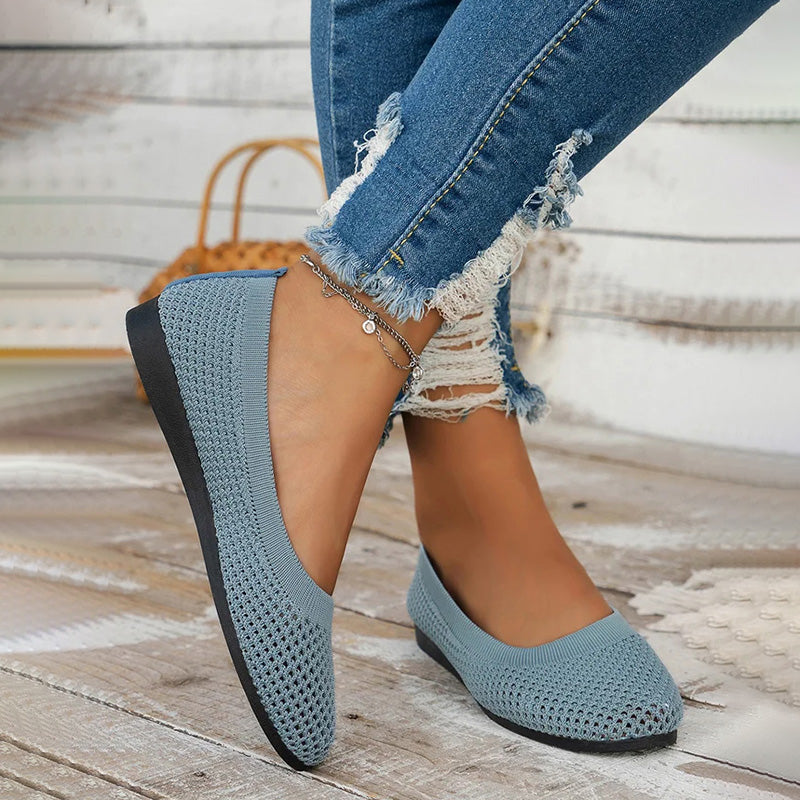 Lässige Atmungsaktive Flache Schuhe EB