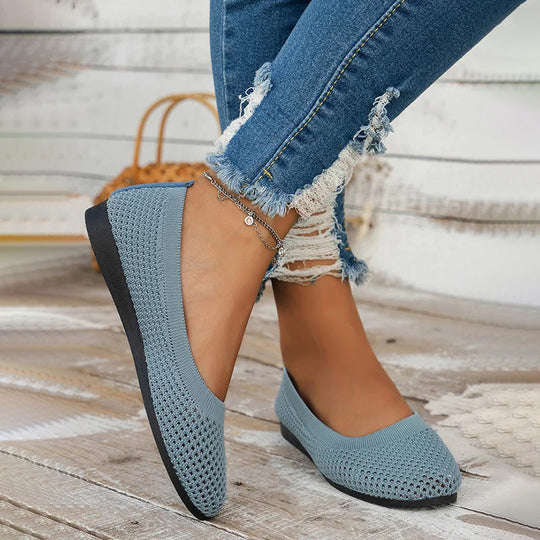 Lässige Atmungsaktive Flache Schuhe EB