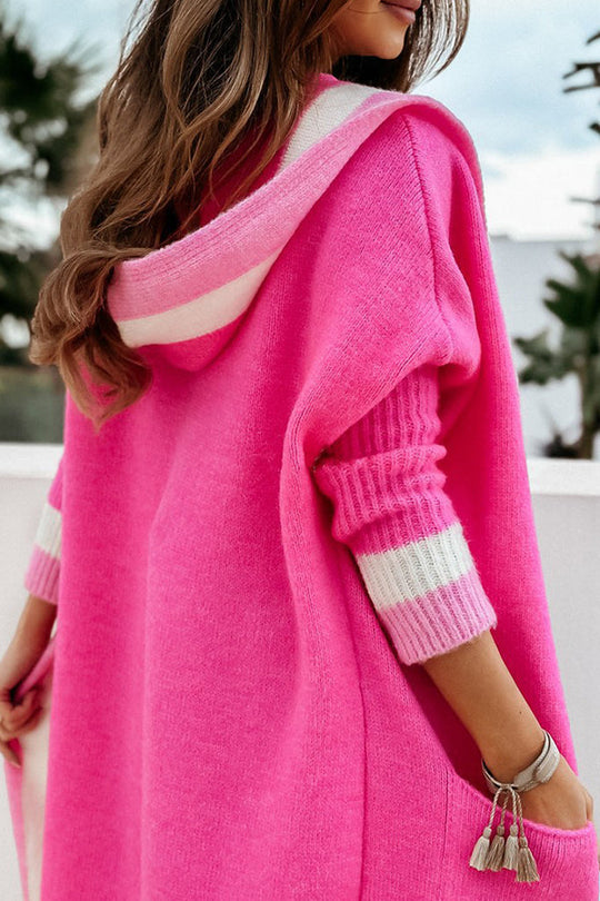 EB | und Winter Freizeit Alleskönner Kapuzen langer Cardigan Pullover Jacke