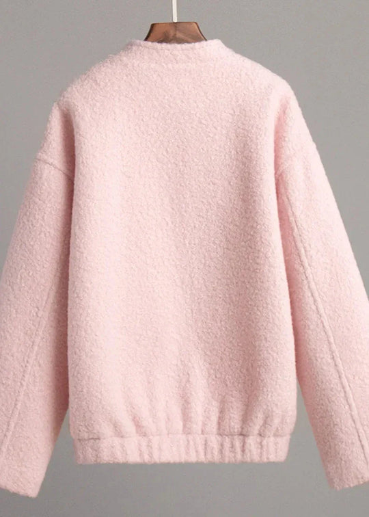 EB | Rosa Drop Shoulder Stehkragenjacke
