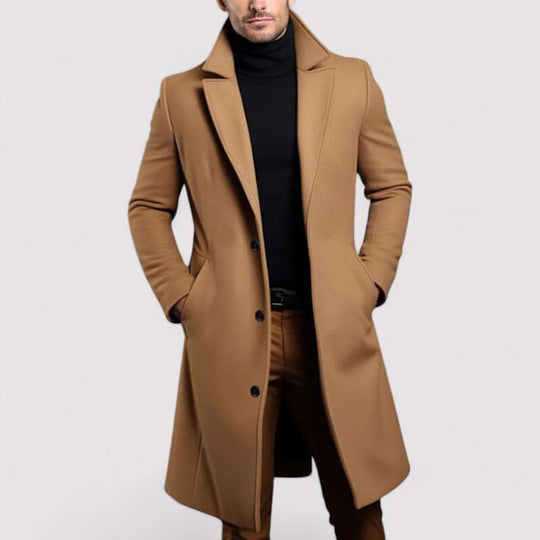 EB | Herren Langer Winter Wollmantel