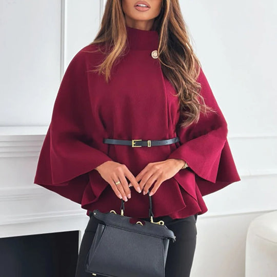 EB | Cape mit Gürtel – Elegantes Oberteil mit lockerer Passform