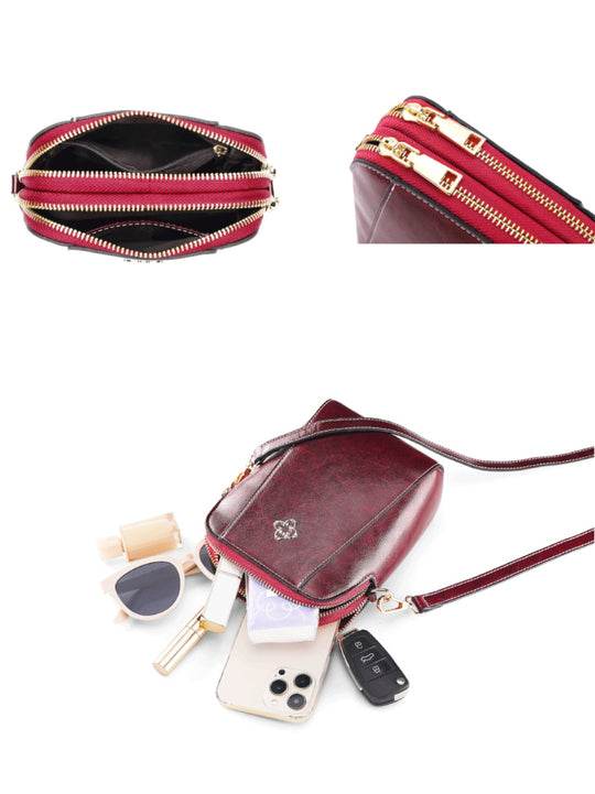 EB | Vintage Öl Wachs diagonal span Tasche