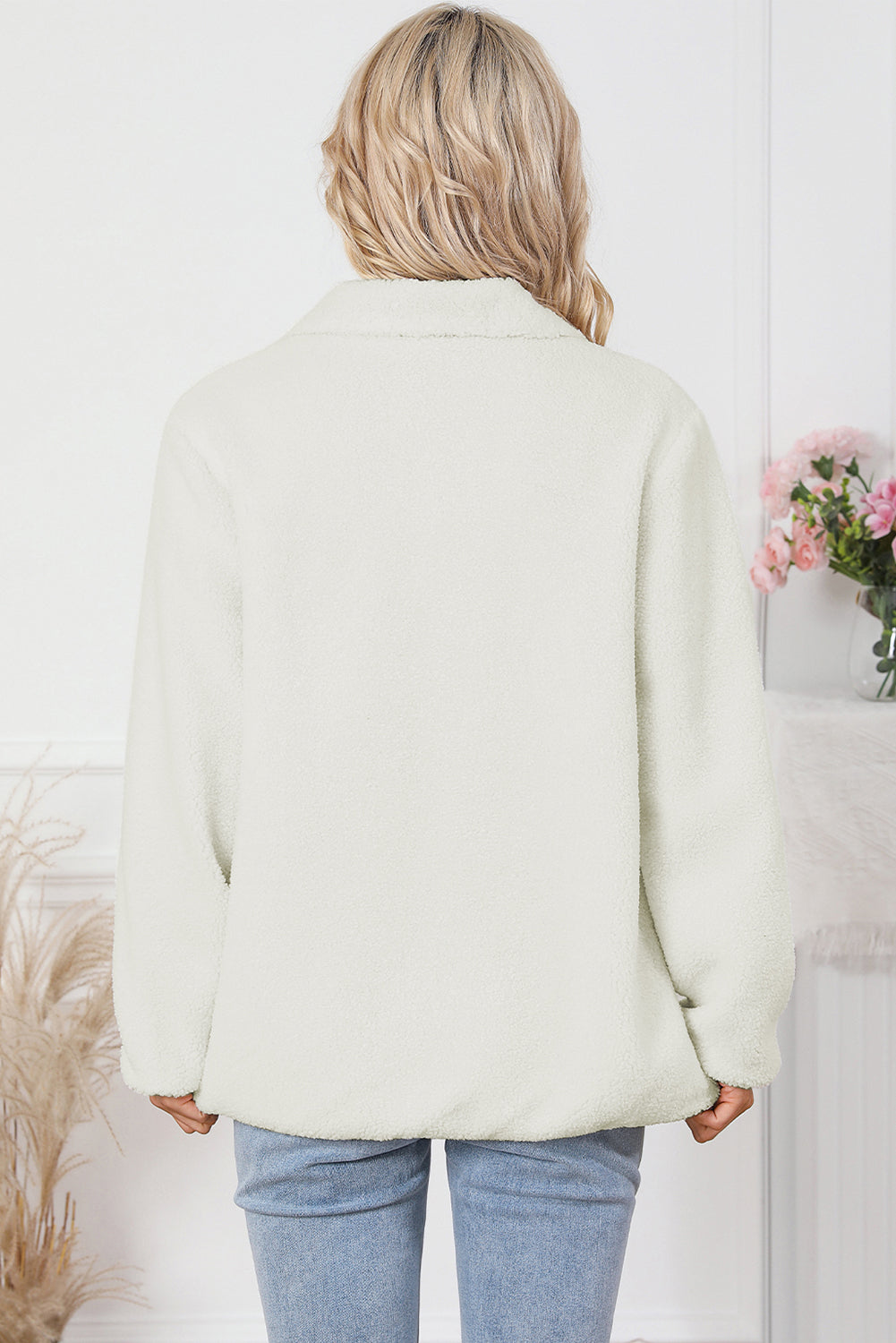 EB | Weiche Fleecejacke mit Reißverschluss Praktisch und Warm Perfekt für Den Alltag