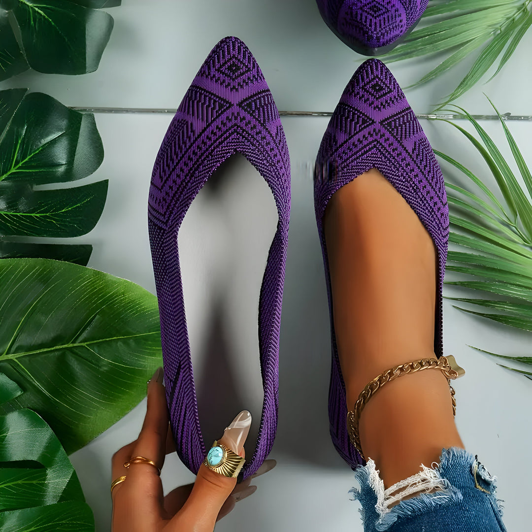 Laura | Flache Schuhe für Frauen aus Strick EB