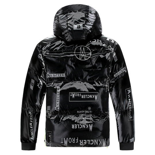EB | Gesteppt Herrenjacke mit Kapuze und Vinyleffekt