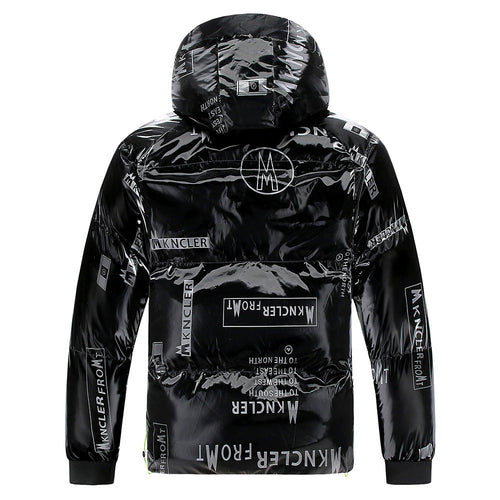 EB | Gesteppt Herrenjacke mit Kapuze und Vinyleffekt