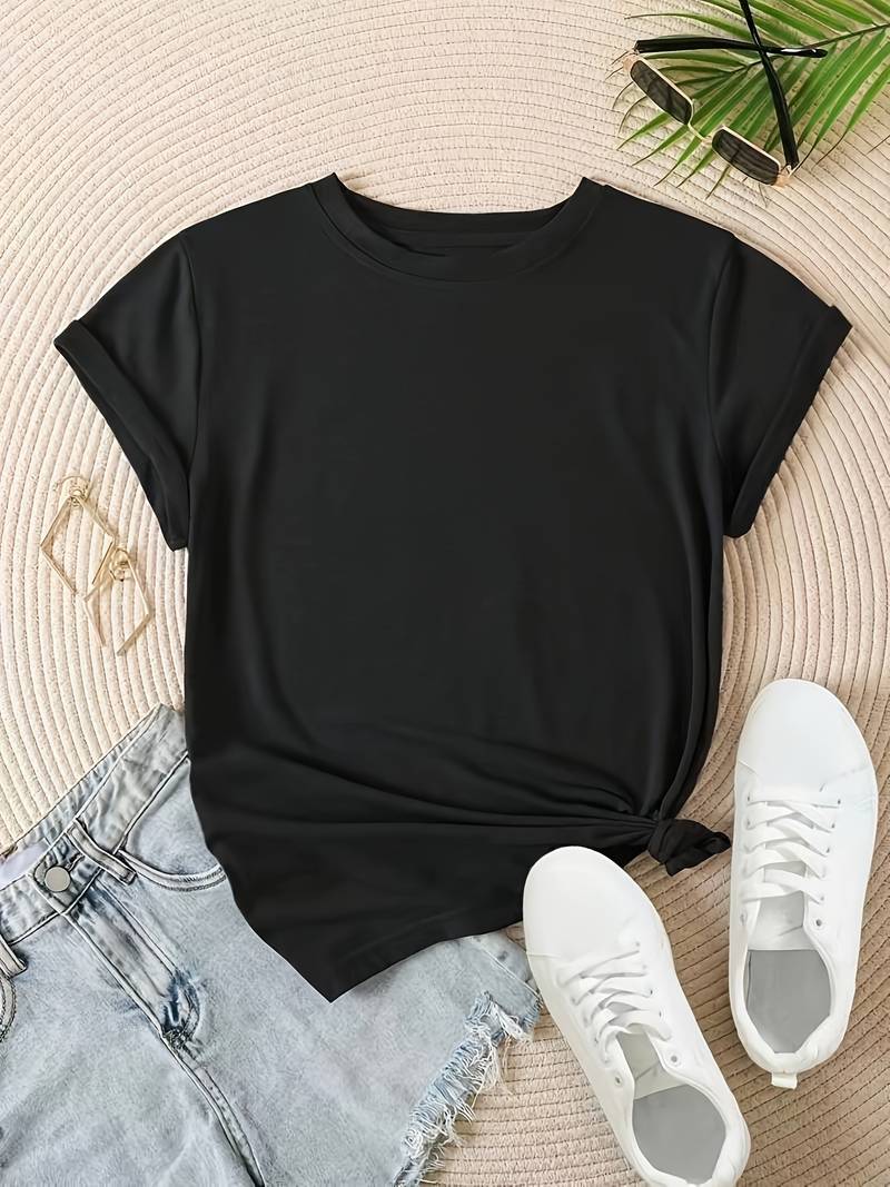 EB | Schlichtes, einfaches Rundhals-T-Shirt