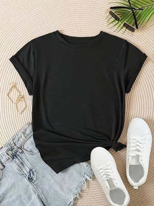 EB | Schlichtes, einfaches Rundhals-T-Shirt
