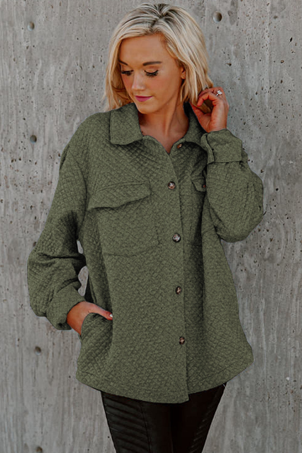 EB | Leichtgewicht Gesteppte Hemdjacke Polyester Komfort und Stil