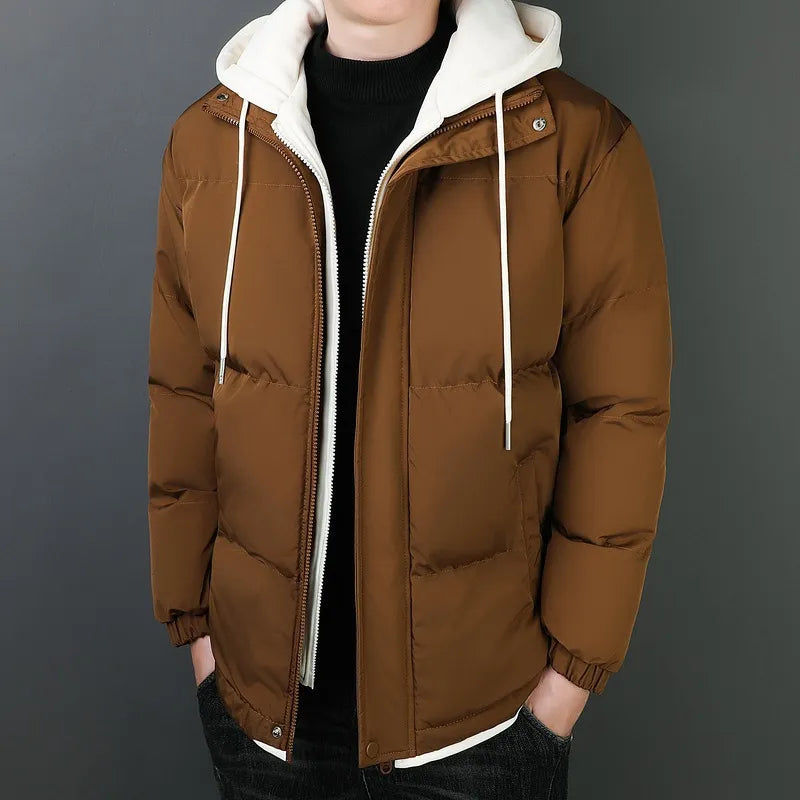 EB | Herrenjacke aus schwerem Baumwollstoff mit winddichter Kapuze