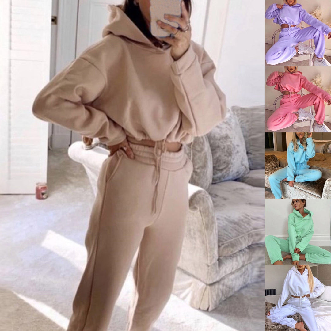 EB | Jogginganzug Zweiteiler mit Cropped Hoodie