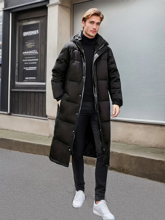 EB - Warme Lange Gesteppte Winterjacke für Männer