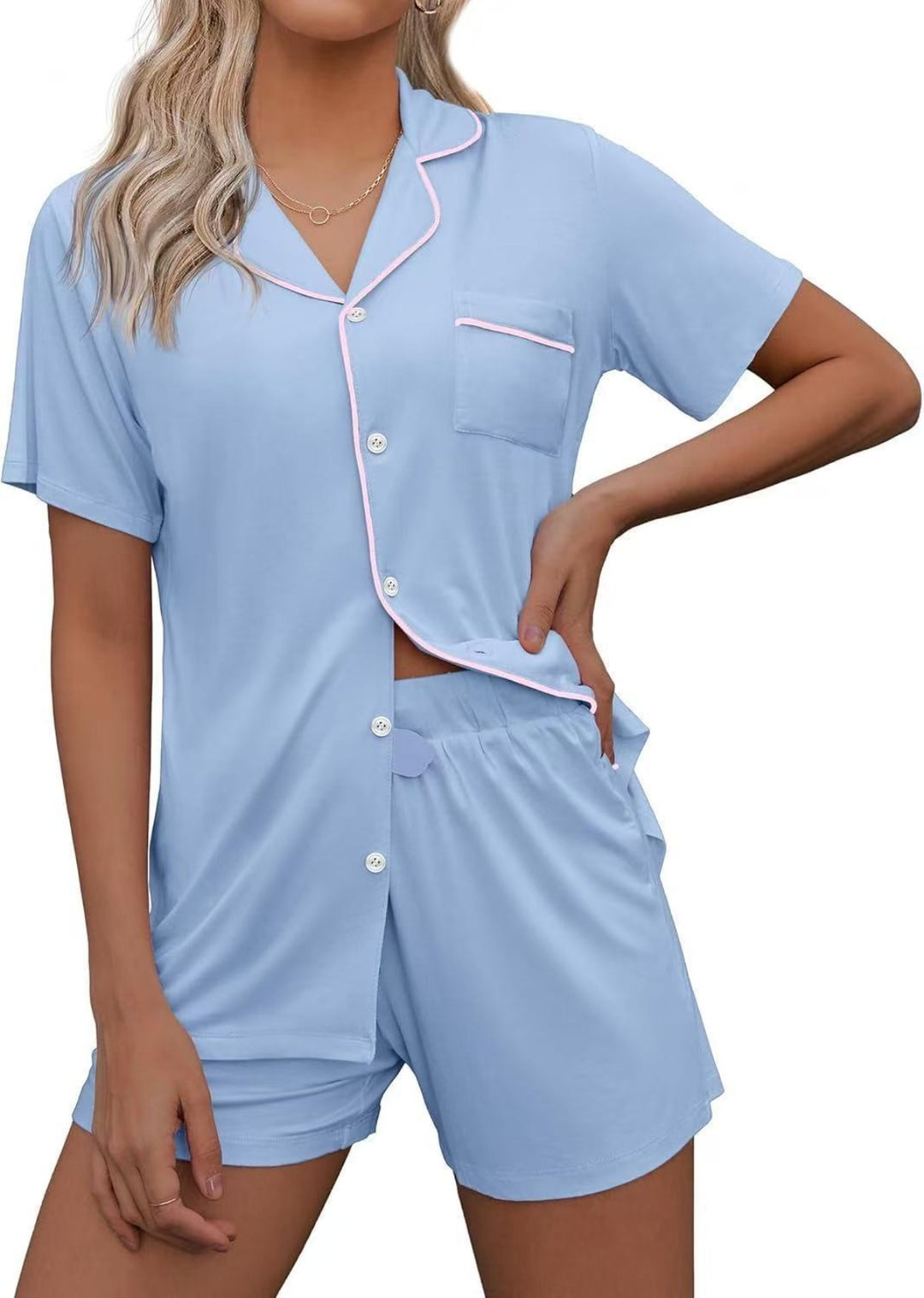 EB | Strickjacke Revers Loungewear Set