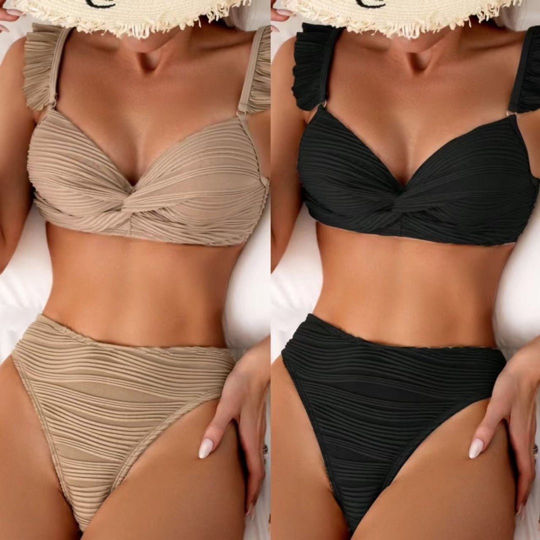 EB | Einfarbiger Flash-Strand-Bikini