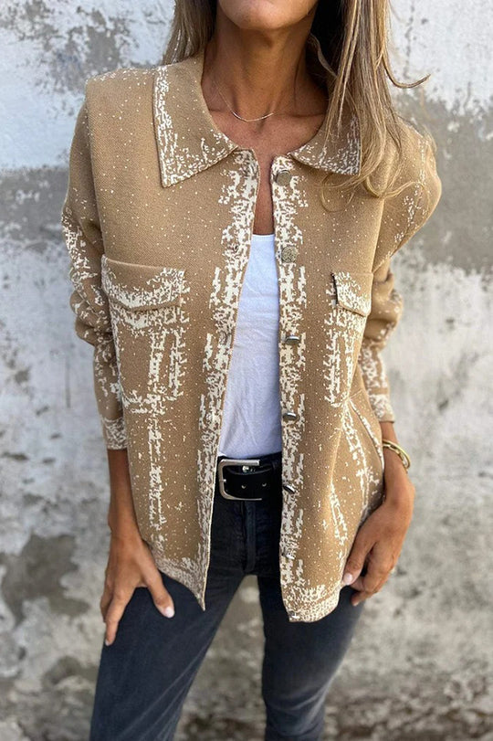 EB | Revers Metall Schnalle Lässige Lockere Jacke