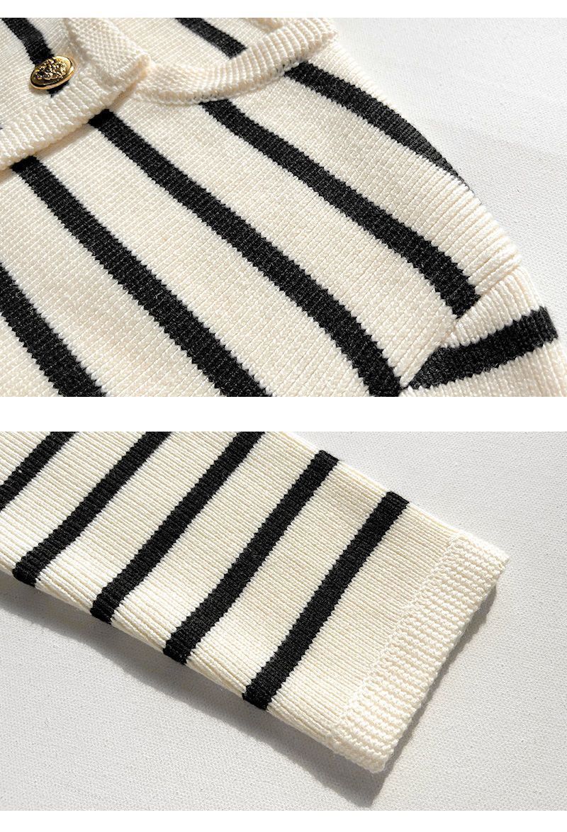 EB | Gemütlicher Gestreifter Strickpullover für Herbstliche Schichtlooks