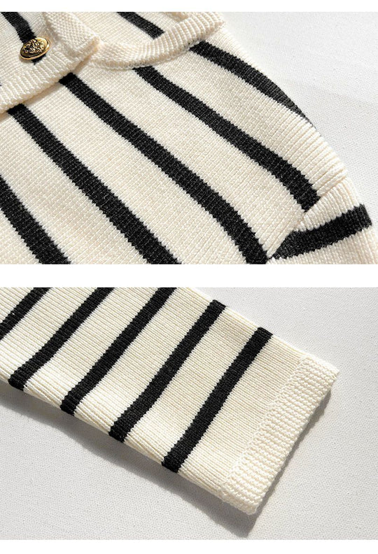 EB | Gemütlicher Gestreifter Strickpullover für Herbstliche Schichtlooks