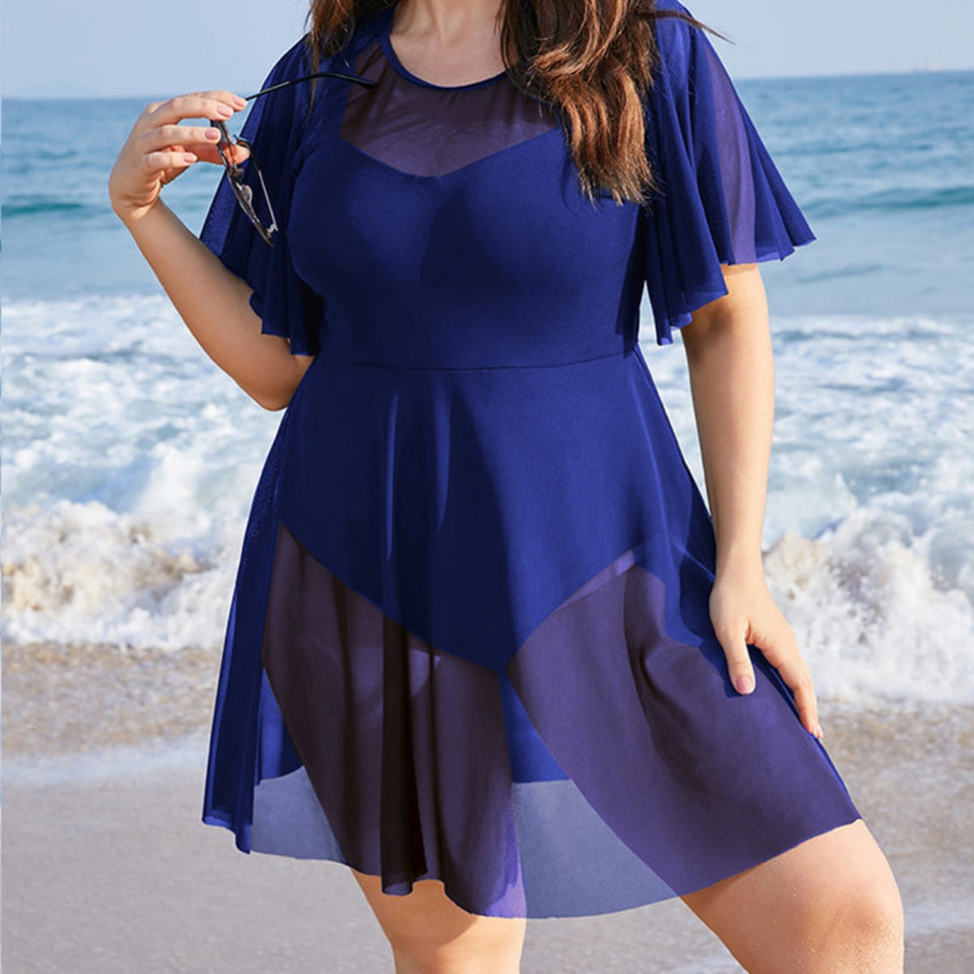 EB | Plus Size Boxershorts einteiliger Badeanzug