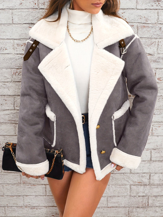 EB | Winterjacke für Damen - gemütlich mit Schafsfellkragen