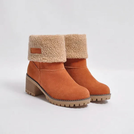EB | Damen Weiche Wasserdichte Stiefel mit Wollfutter