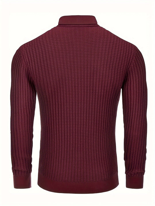 EB | Rollkragenpullover Waffelstrick Polyester-mix