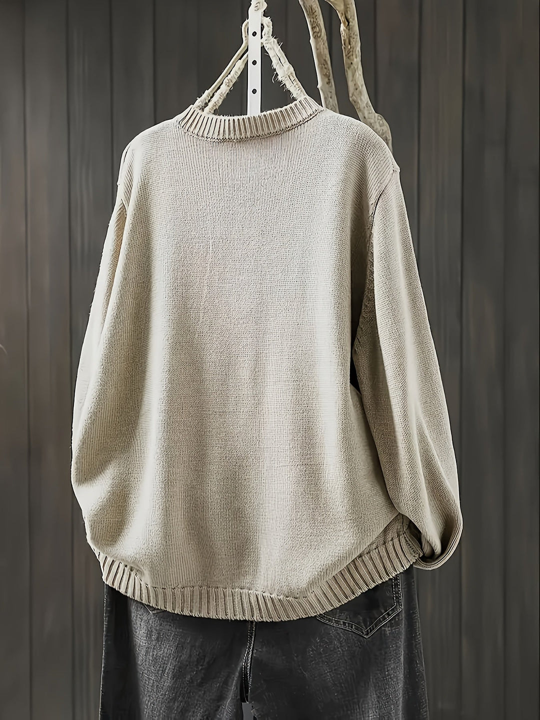 EB | Damen Strickkarteigan mit Knöpfen