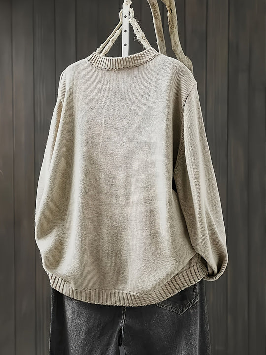 EB | Damen Strickkarteigan mit Knöpfen