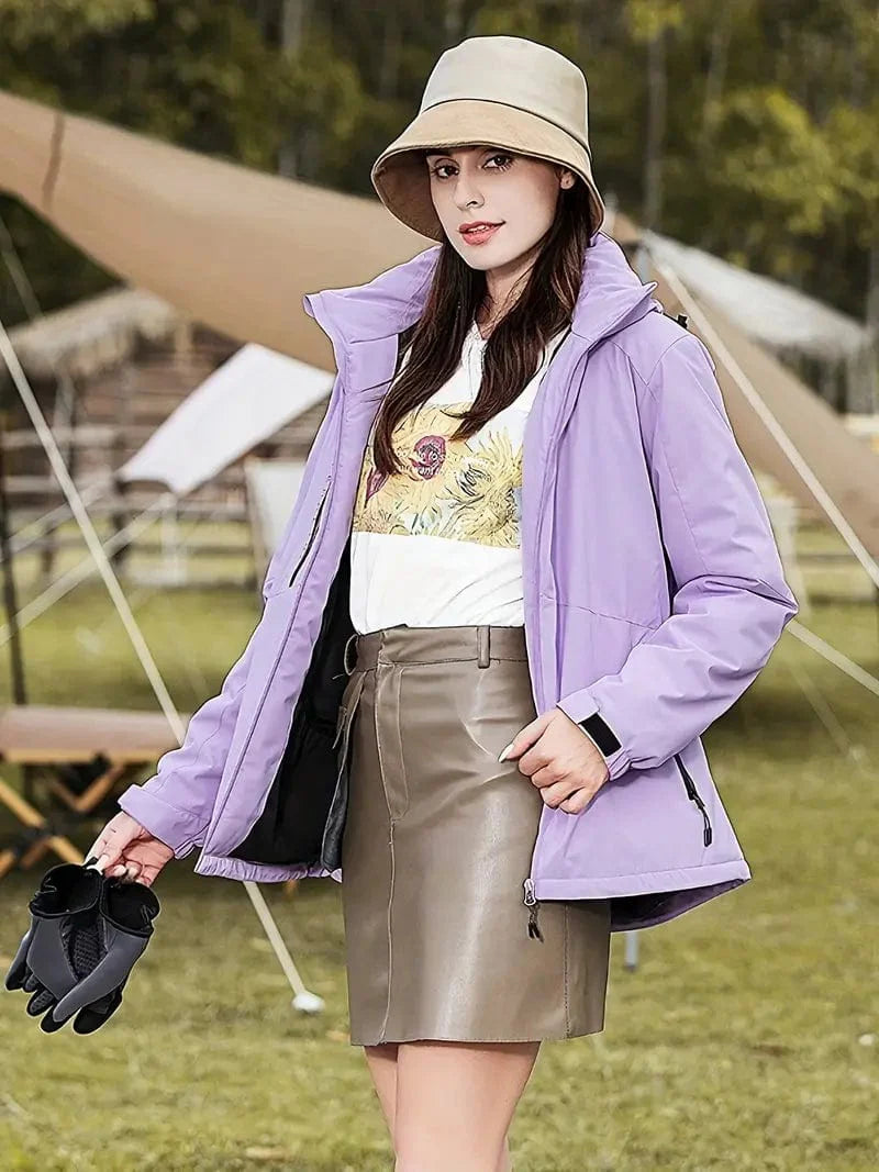 EB | Kapuzen-Pufferjacke Chic Polyester Ideal für den Winter