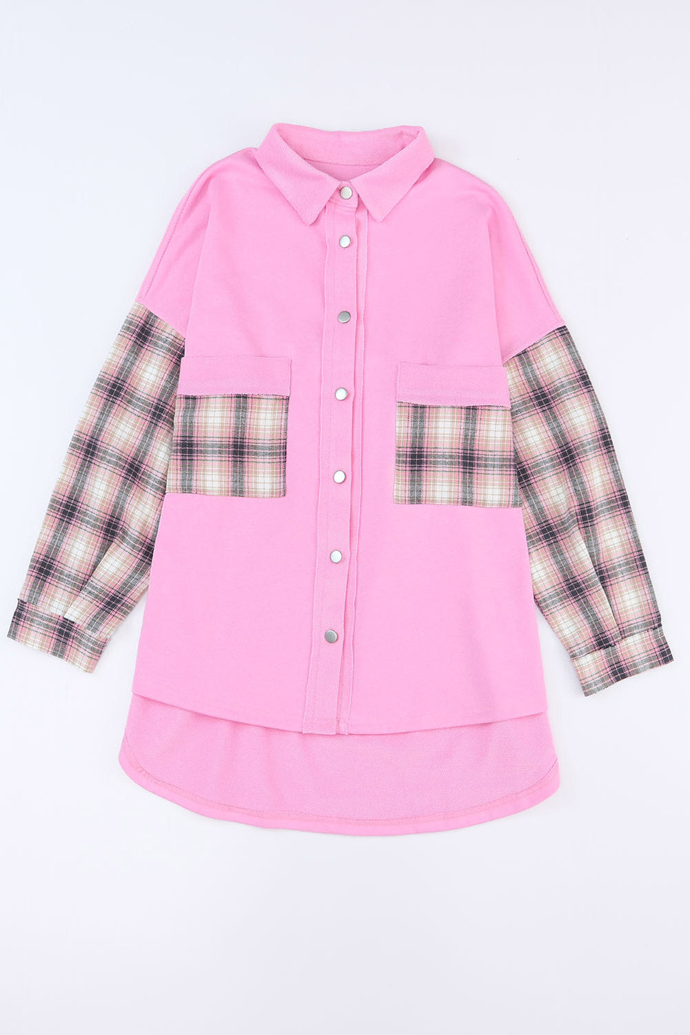 EB | Gepunktete Flanellhemden Polyester und Baumwolle Einzigartiger Look
