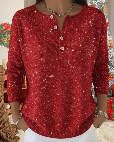 EB | Pullover mit Rundhalsausschnitt und Knöpfen