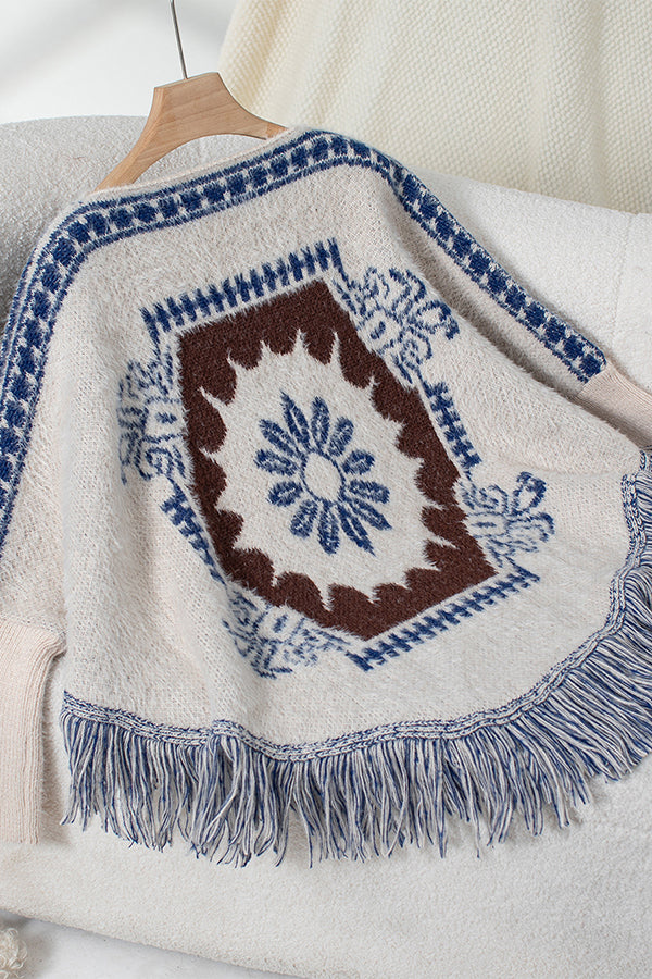 EB | Strickpullover mit Quasten-Saum