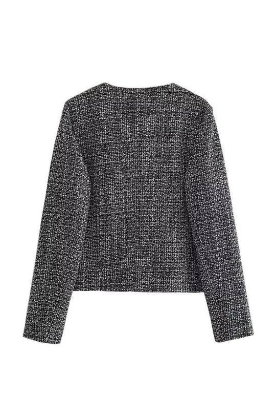 EB | Hals Slim Fit Colorblock Damen Knopfjacke