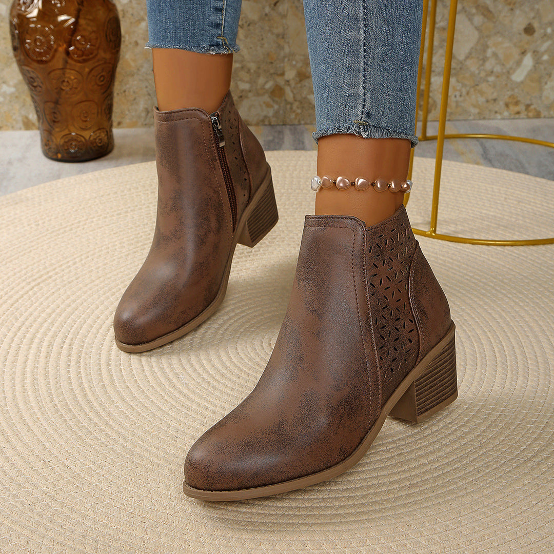 Damen-Stiefeletten aus Leder, orthopädisch & komfortabel EB EB