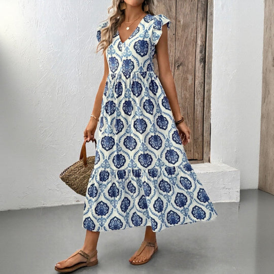EB | Kleid mit tiefem V-Ausschnitt
