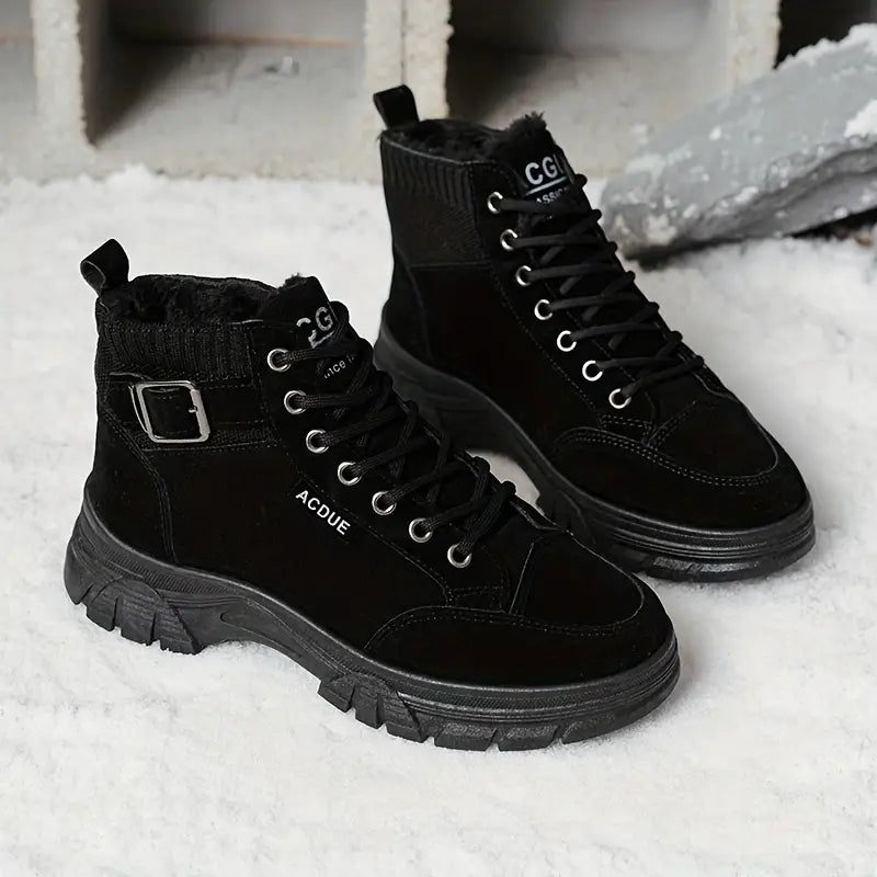 EB | Warme Samt Stiefeletten für Frauen