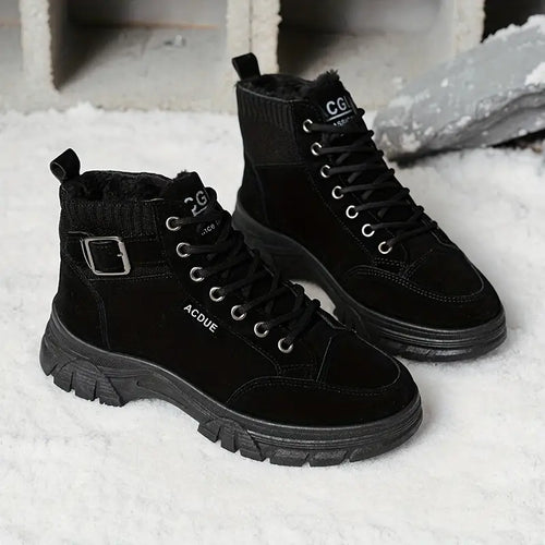 EB | Warme Samt Stiefeletten für Frauen