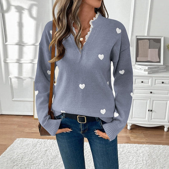 EB | Ausschnitt Liebe Pullover für Damen