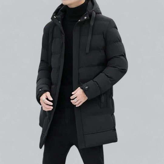 EB | Lang geschnittene gepolsterte Winter Parka Jacke