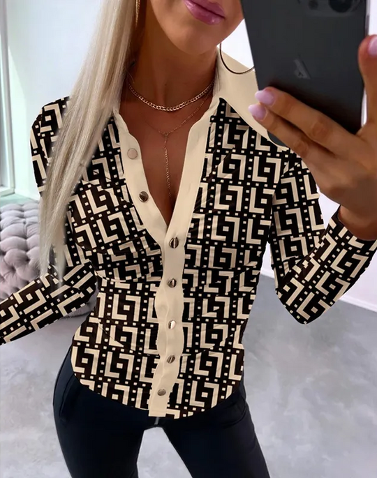 EB - Herbst Vintage Print Top