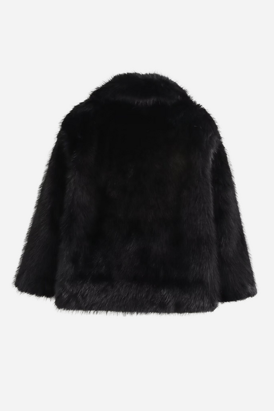 EB | Faux-Fur-Schalkragenjacke