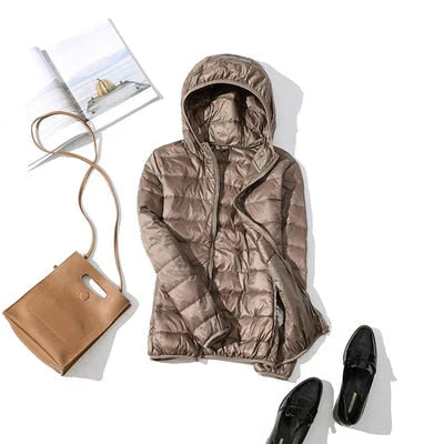 EB | Daunenjacke mit Reibverschluss und Taschen Dina