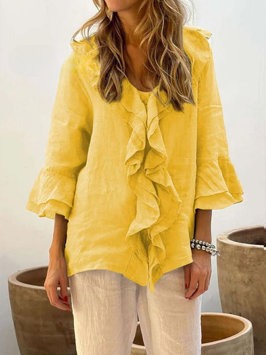 EB | Women's Ruffles Freizeithemd